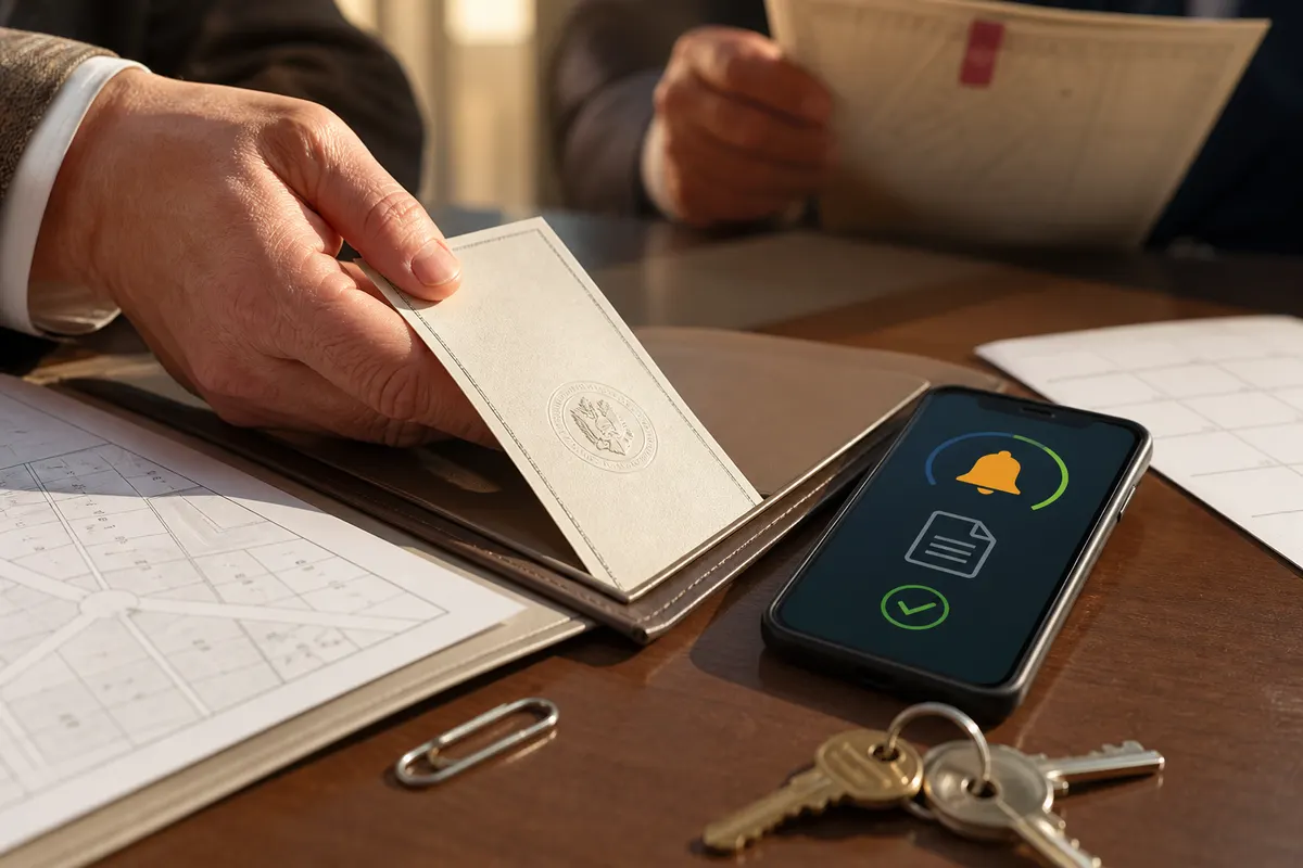 Control de vencimientos y reemplazo de informes antes de escriturar