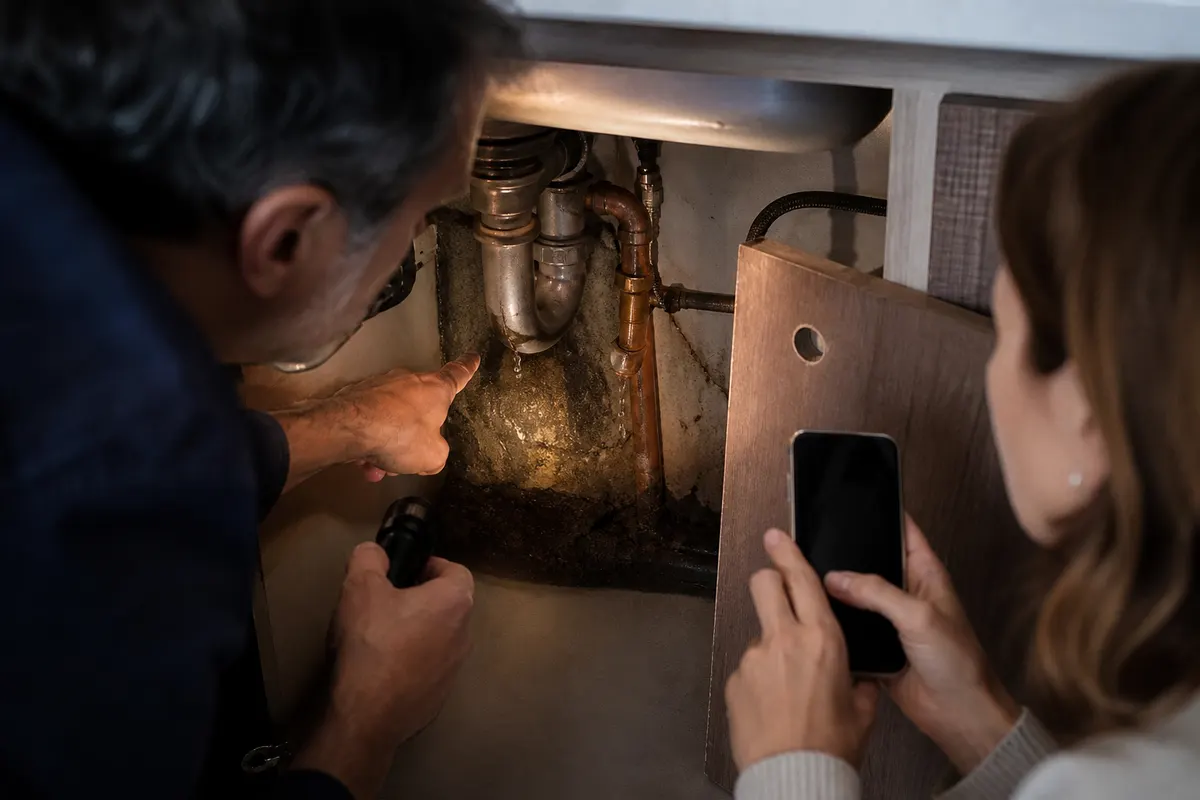 Inspección y registro de fallas ocultas antes de vender