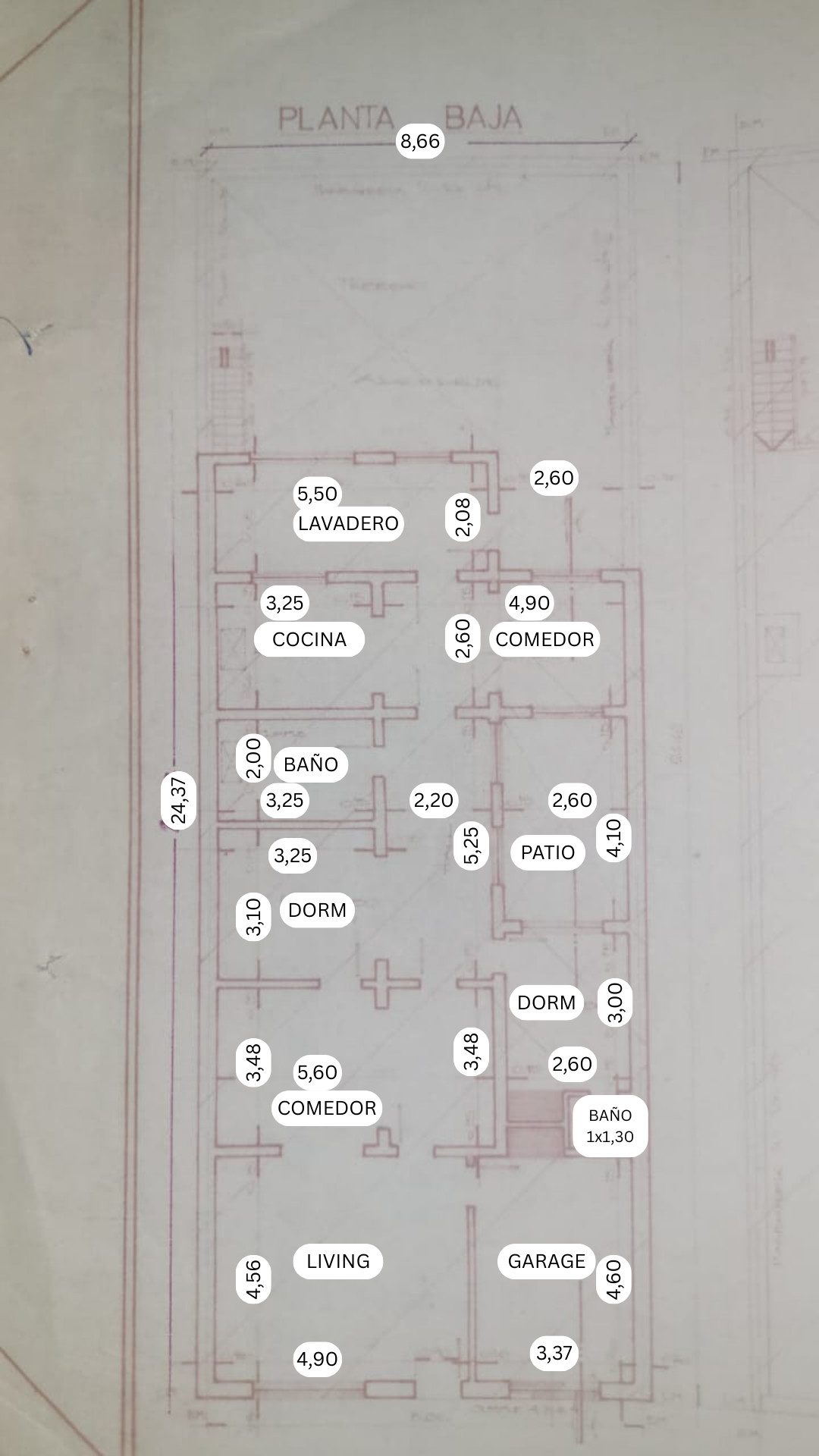 Plano de la propiedad