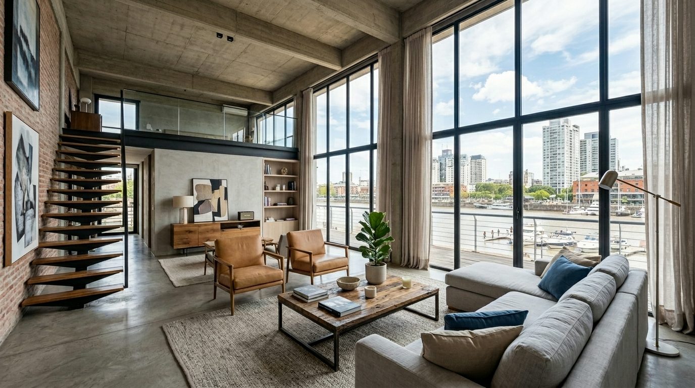 Loft único en Puerto Madero
