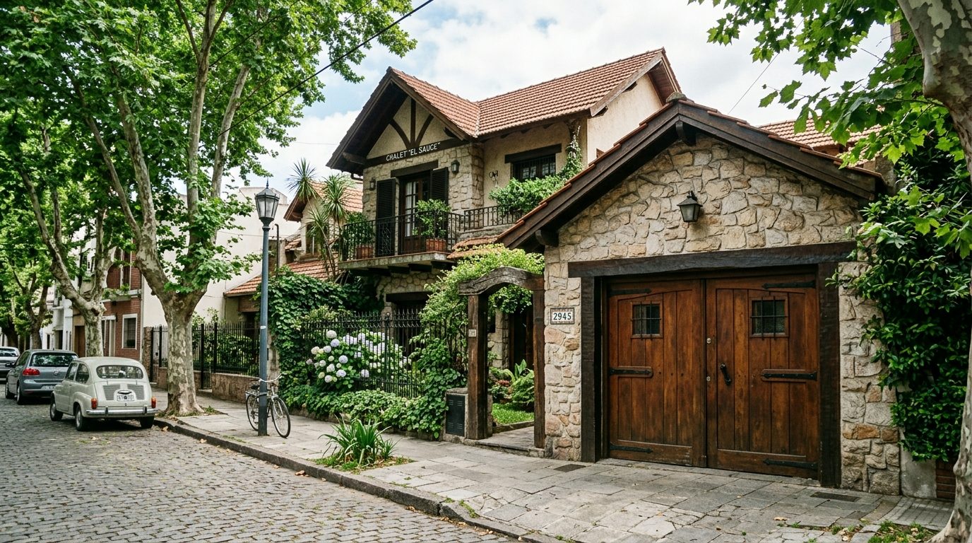 Chalet con jardín, cochera, pileta y parrilla
